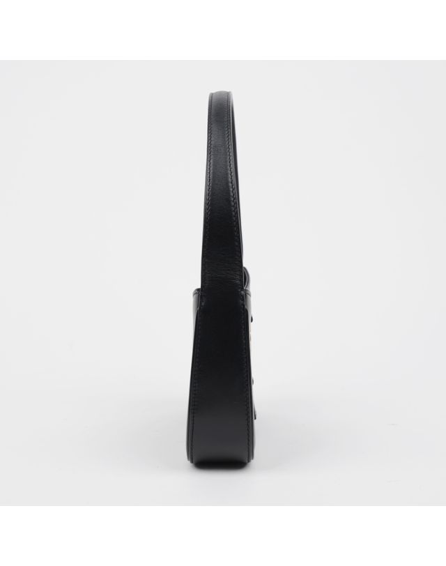 생 로랑 [중고명품] [중고명품] 생로랑 르 5 A 7 미니 호보백 블랙 금장 710318 2R20W 1000 160225237 착용컷