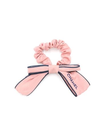 [중고명품] 샤넬 실크 리본 헤어슈슈 여성 헤어밴드 가로 15cm 세로 7cm 152900276