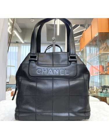 [중고명품] 샤넬 중고 캐비어 볼링 닥터백 토트백 블랙 148576709