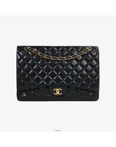 [중고명품] 샤넬 중고 A58601 클래식 플랩백 맥시 블랙 금장 13번대 O23M5XL6 162185237
