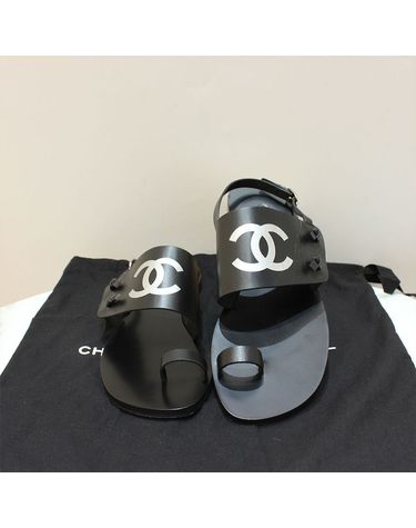 [중고명품] 샤넬 조리 샌들 블랙 사이즈 230mm 158316598