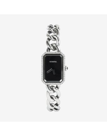 [중고명품] 샤넬 중고 H3252 프리미에르 체인 워치 시계 블랙 스틸 다이아 RVSNX8RF 162889195