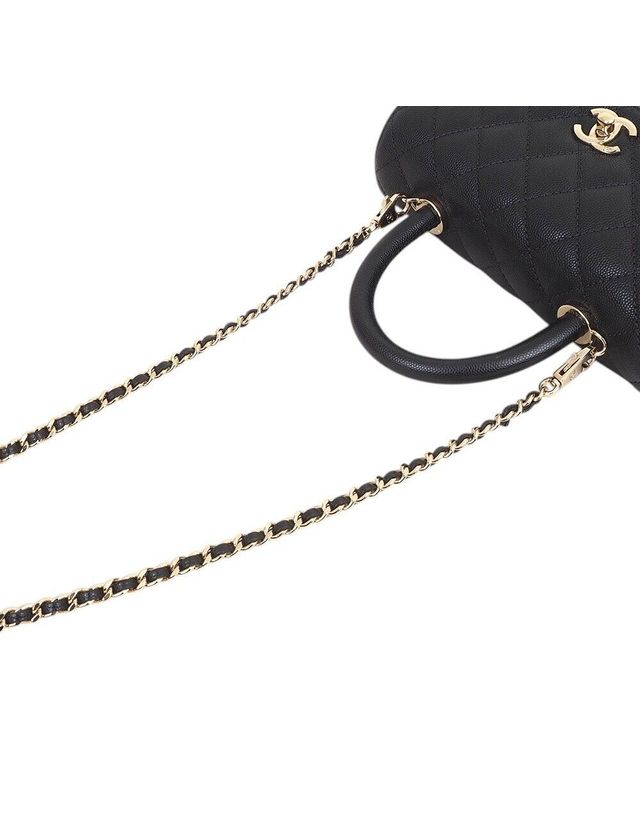 샤넬 [중고명품] [중고명품] 샤넬 캐비어 코코핸들 2WAY 백 블랙 사이즈 23*14*9CM 156976665 착용컷