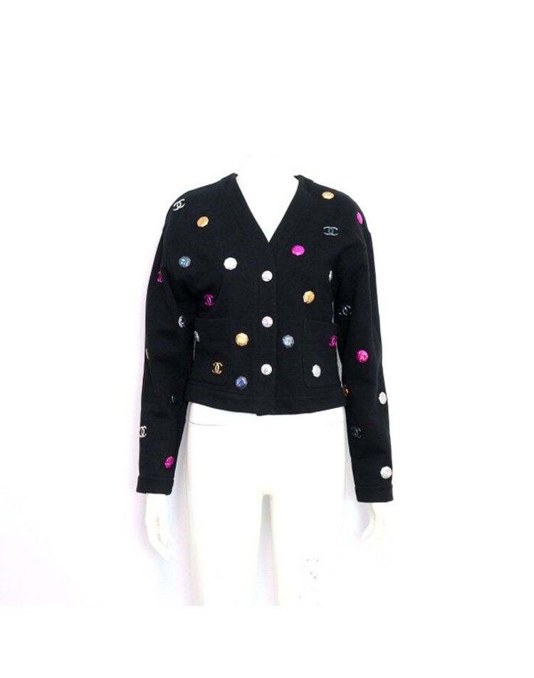 [중고] [중고명품] [중고명품] 샤넬 cc 중고 P71493K<b>10289</b> 21시즌 CC 멀티로고 롱슬리브 여성 가디건 152898569 상품상세설명 참조
