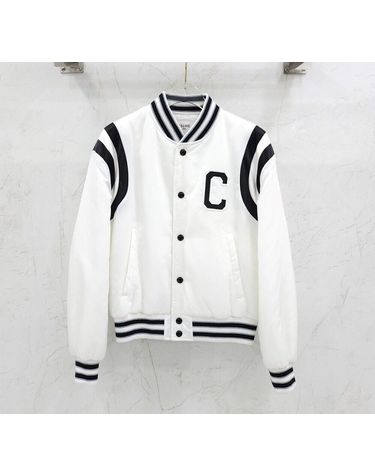[중고명품] 셀린느 트리오페 나일론 크롭 여성 봄버 자켓 오프화이트 2W803227R 01OW 146224380