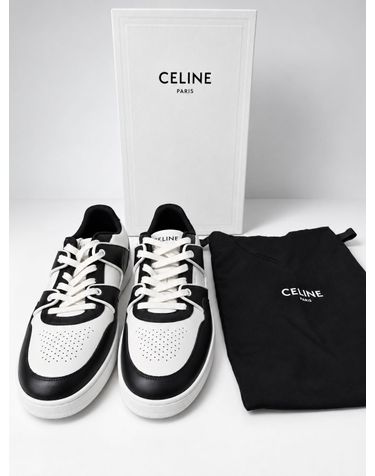 셀린느 [중고명품] 셀린느 CT04 로우탑 옵틱 스니커즈 화이트 43 163186602