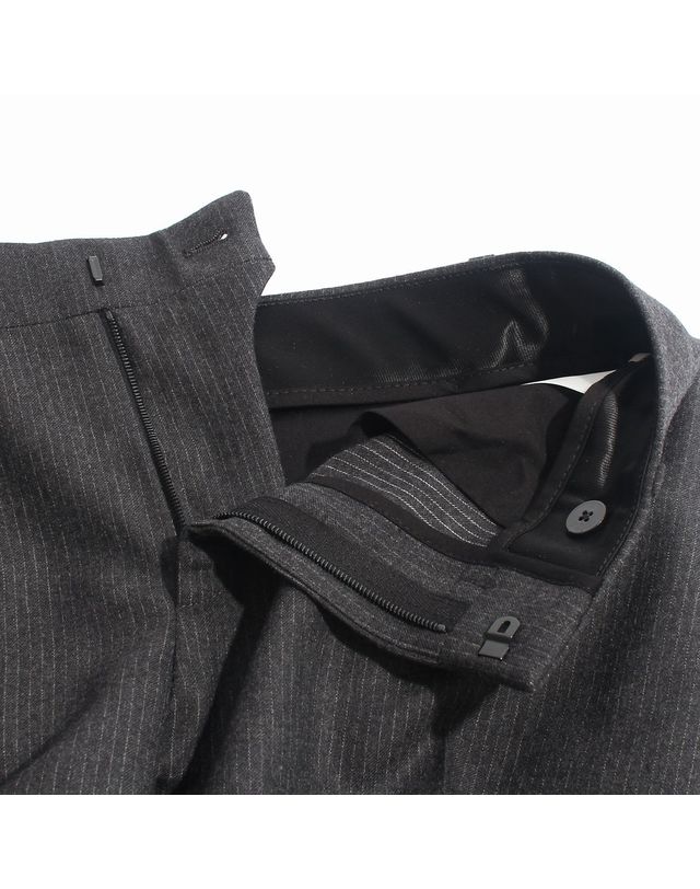 셀린느 [명품] 셀린느 스트라이프 울 플란넬 팬츠 그레이 RP05J772W 08CR 148524549 착용컷