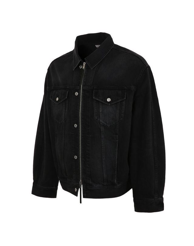 셀린느 [명품] 셀린느 남성 코튼 데님 트러커 자켓 블랙 RV14T932F GDN6 154772093 착용컷