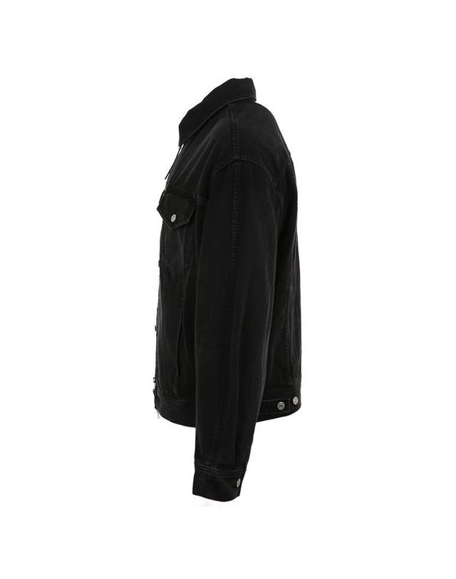 셀린느 [명품] 셀린느 남성 코튼 데님 트러커 자켓 블랙 RV14T932F GDN6 154772093 착용컷