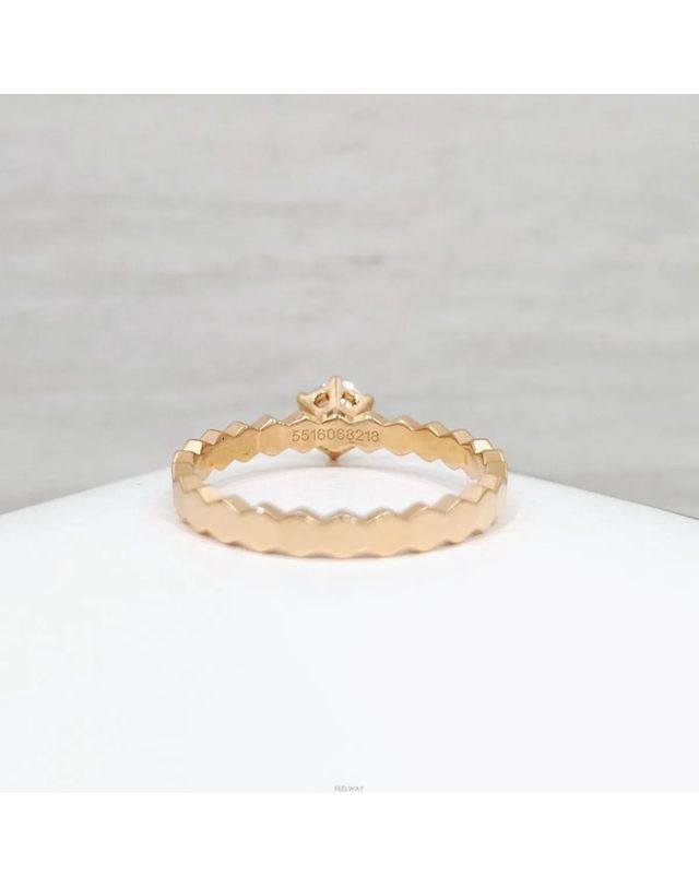 쇼메 [중고명품] [중고명품] 쇼메 18K 핑크골드 비 드 솔리테어 링 161800372 착용컷
