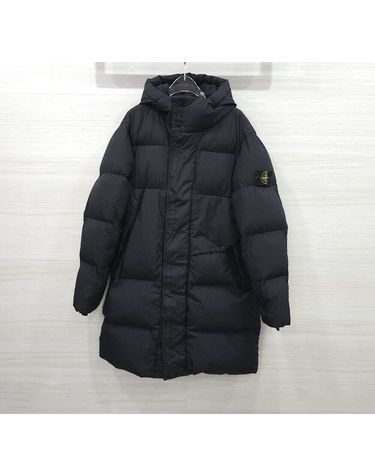 [중고명품] 스톤아일랜드 와펜 크링클랩스 블랙 롱 패딩 사이즈 M 157182672