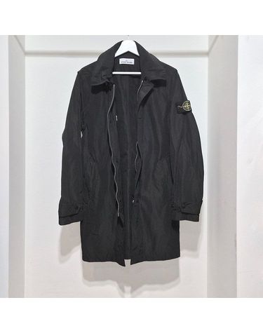 [중고명품] 스톤아일랜드 마이크로 랩스 블랙 맥코트 사이즈 92cm 160107325