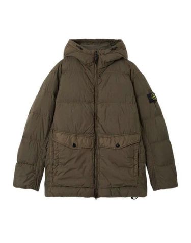 [명품] 스톤아일랜드 크링클 렙스 후드 패딩 남성 카키 K2S15 4100011 S0A23 V0054 152202482