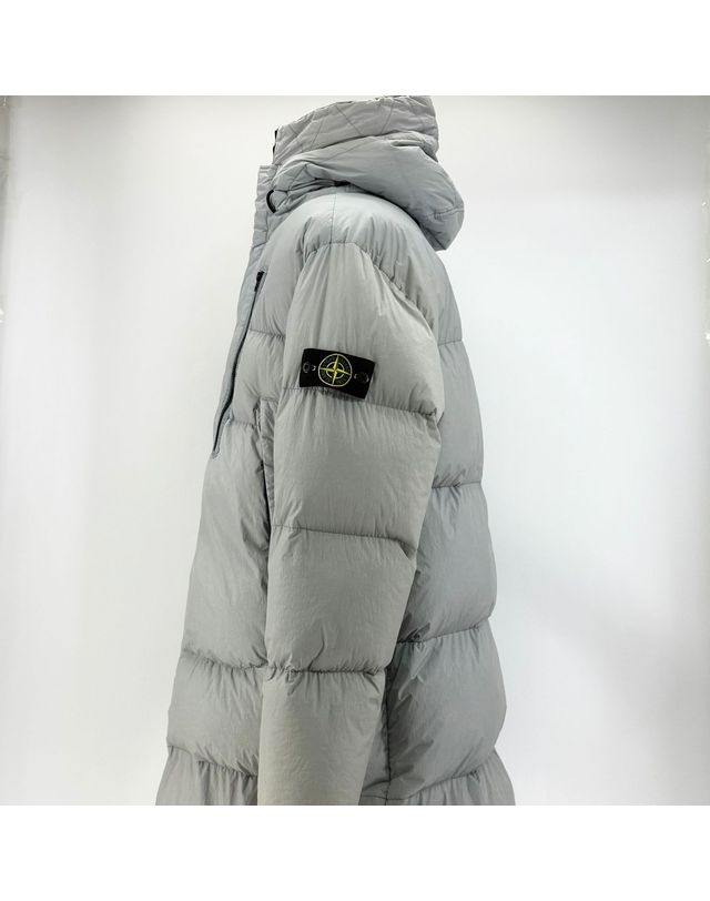스톤아일랜드 [중고명품] [중고명품] 스톤아일랜드 크링클랩스 롱패딩 점퍼 사이즈 XXL 147029714 착용컷
