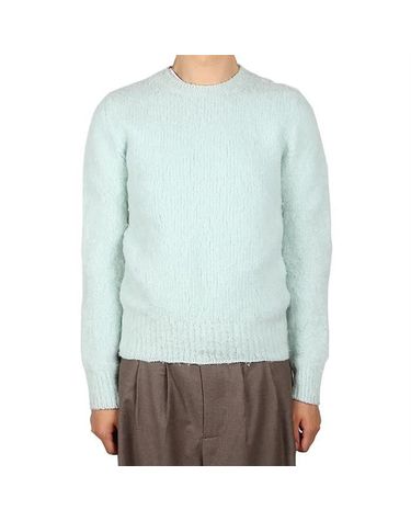 [명품] 아미 브러쉬드 크루넥 스웨터 페일 그린 HKS053 028 302 64296334