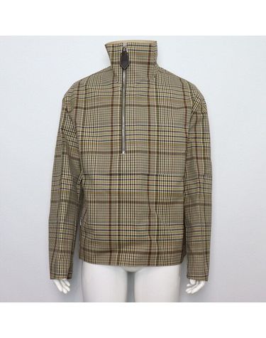 [중고명품] 에르메스 울 블렌디드 체크 포켓 셔츠 사이즈 81cm 157412912