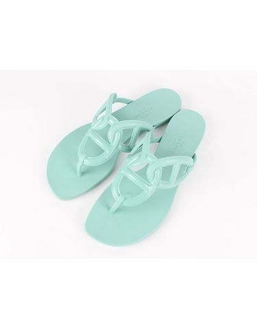 [중고명품] 에르메스 민트 젤리 쪼리 슬리퍼 사이즈 230mm 155331101