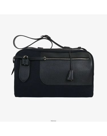 [중고명품] 에르메스 중고 미사용 롱 쿠리에 백 고에렌드 캔버스 클레망스 누아 W각인 C8IG2R 161552207