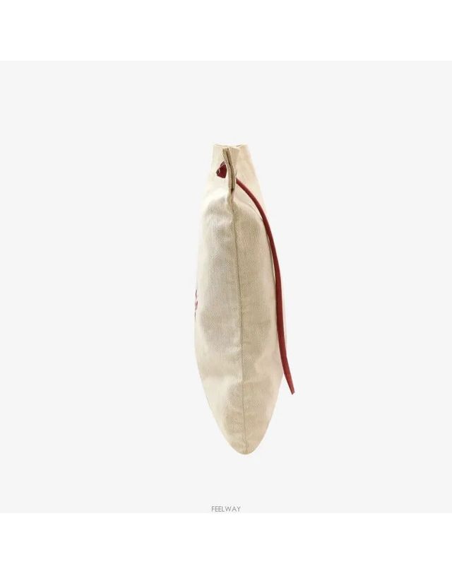 에르메스 [중고명품] [중고명품] 에르메스 알린백 캔버스 레드가죽 144746873 착용컷