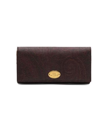 [중고명품] 에트로 페이즐리 플랩 장지갑 가로 19CM 세로 10CM 152316425
