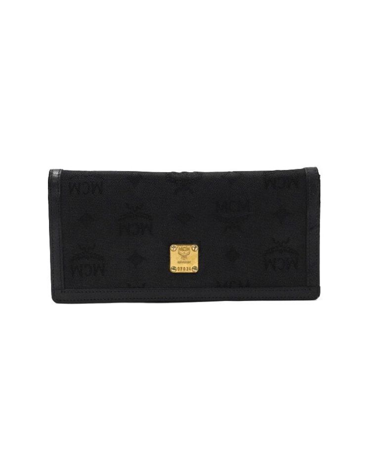 [중고] [중고명품] [중고명품] 엠씨엠 비세토스 금장 로고 장지갑 가로 19CM 세로 9.5CM 152316520 상품상세설명 참조