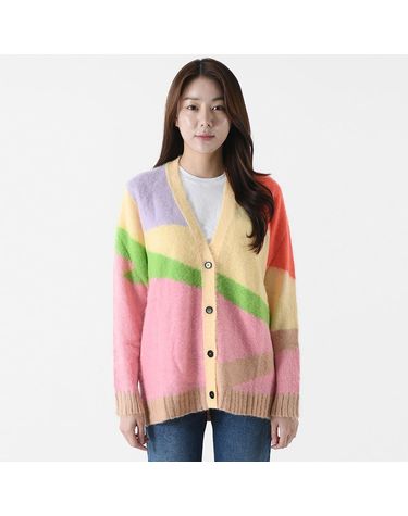 [명품] 엠에스지엠 마그마 여성 가디건 멀티칼라 144073278