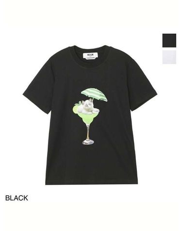 [명품] 엠에스지엠 스템파 칵테일 티셔츠 블랙 3441MDM191 237002 99 133040073