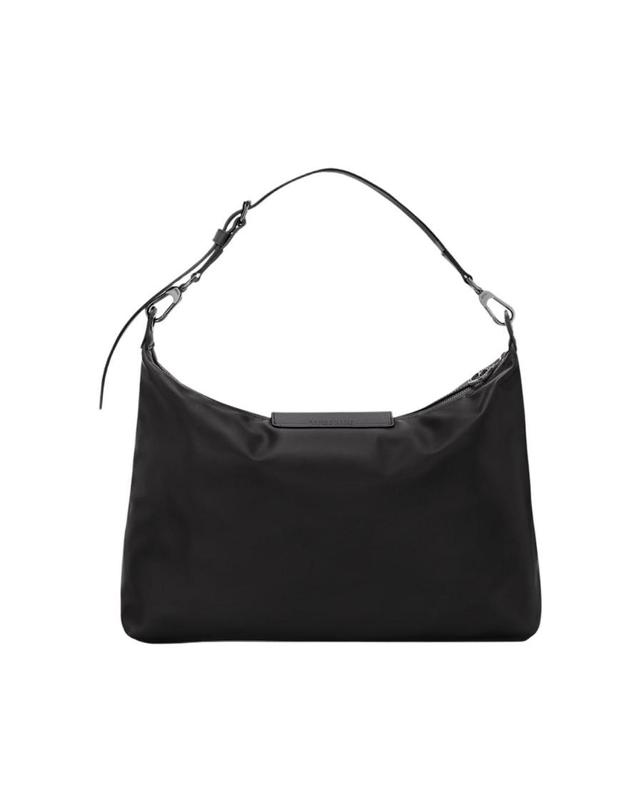 롱샴 [해외직구] 롱샴 르 플리아쥬 엑스트라 XL 호보백 블랙 10371987001 10371987001 착용컷