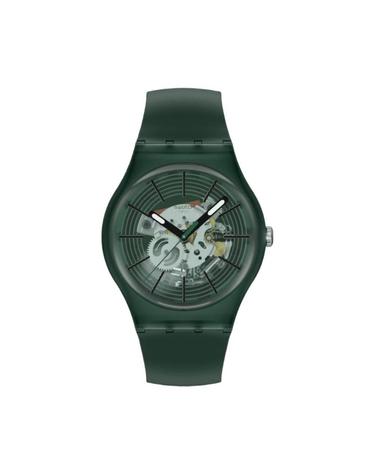 [해외직구] 스와치 에센셜 리빌 인 더 포레스트 41mm 쿼츠 그린 SO29G111