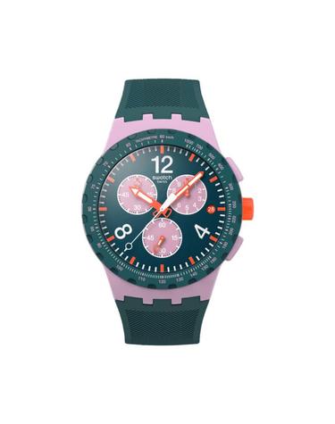 [해외직구] 스와치 모멘트 오브 로즈 42mm 쿼츠 다크 그린 SUSP400