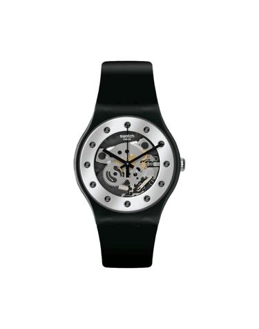 [해외직구] 스와치 실버 글램 41mm 쿼츠 블랙 SO29B109