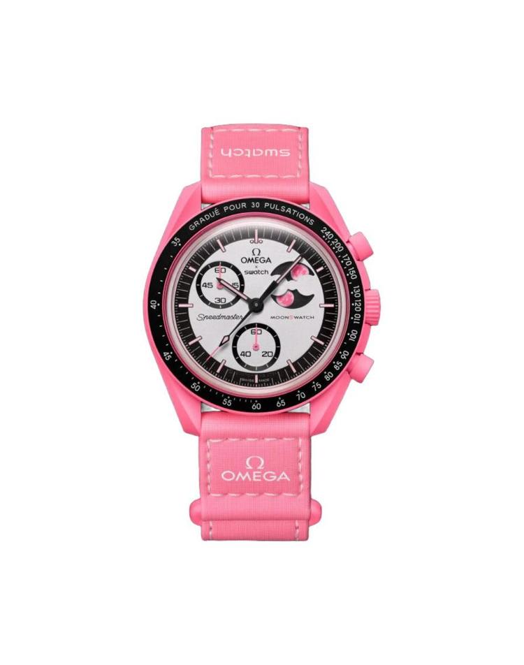 Swatch [해외] 스와치 x 오메가 바이오세라믹 문스와치 미션 투 더 핑크 문페이즈 SO33P700 FG5MXX00216