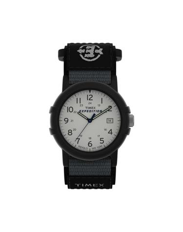 [해외직구] 타이맥스 익스페디션 캠퍼 38mm 패브릭 스트랩 워치 블랙 화이트 T49713