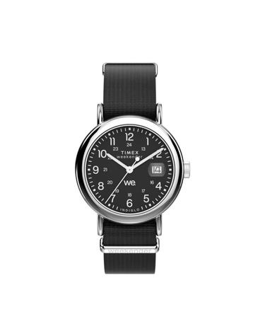 [해외직구] 타이맥스 위켄더 37mm 패브릭 스트랩 워치 블랙 실버톤 TW2W85700