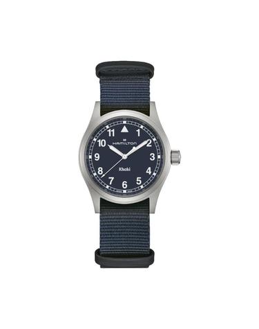[해외직구] 해밀턴 카키 필드 쿼츠 38mm 스테인리스 스틸 블루 H69401940