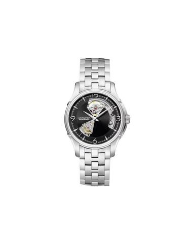 [해외직구] 해밀턴 재즈마스터 오픈 하트 오토 40mm 스테인리스 스틸 블랙 H32565135