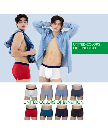 [베네통] 남성용 퓨징 드로즈 8종 (레드+화이트+네이비+블랙+그레이+블루+블루그린+차콜) BN004_00