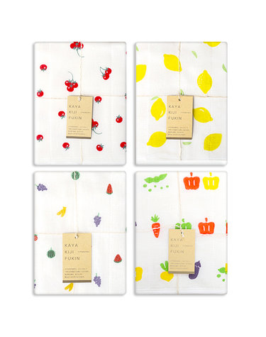[하라다 키요이] 카야 7겹 프린트 키친크로스 주방 면행주 30x40cm 1개