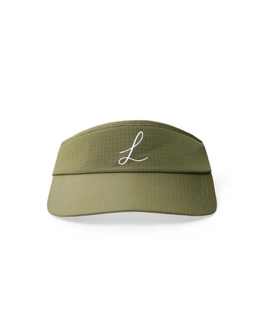 LUVERO 와이드 리본 바이저 에버그린 카키
