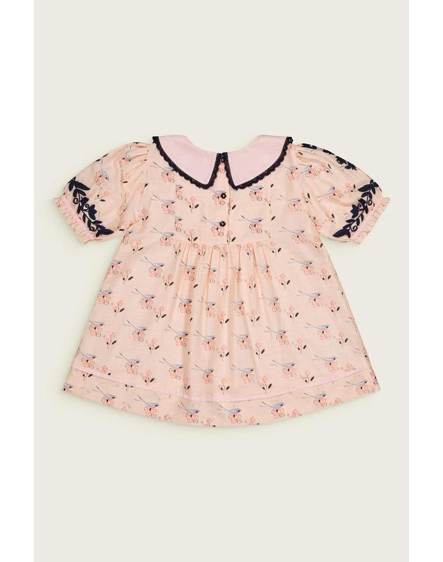 바챠 바챠 26SS 아동 블라우스 Almond Cream Blouse&Short dress SS26ALMONDCR 착용컷