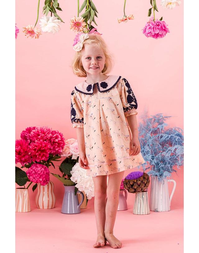 바챠 바챠 26SS 아동 블라우스 Almond Cream Blouse&Short dress SS26ALMONDCR 착용컷