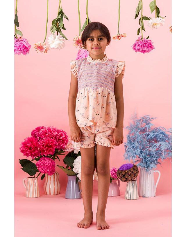 바챠 바챠 26SS 아동 블라우스&팬츠 셋업 Icarie Blouse&pants set SS26ICARIE 착용컷