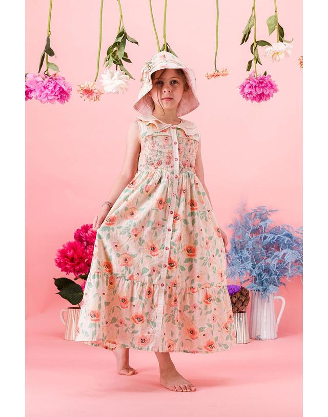 바챠 바챠 26SS 아동 원피스 Eglantine Robe Long dress SS26EGLANT 착용컷