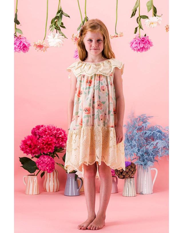 바챠 바챠 26SS 아동 원피스 Peach Melba Robe dress SS26PEACHMEL 착용컷