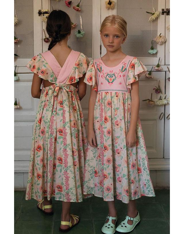 바챠 바챠 26SS 아동 원피스 Florilege Robe Long dress SS26FLORIL 착용컷