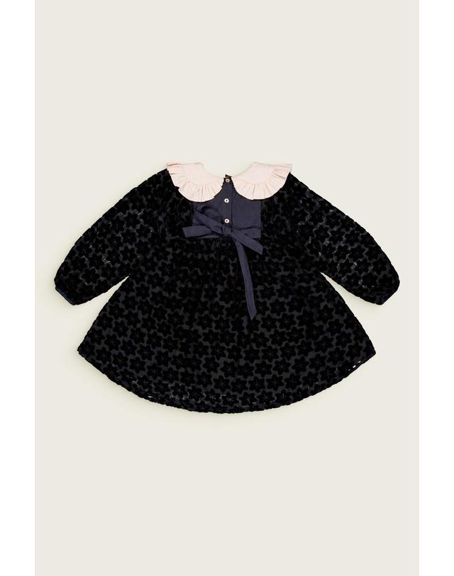 바챠 바챠 25FW 아동 원피스 Queen Robe Dress AW25QUEEN_BLCKVEL 착용컷