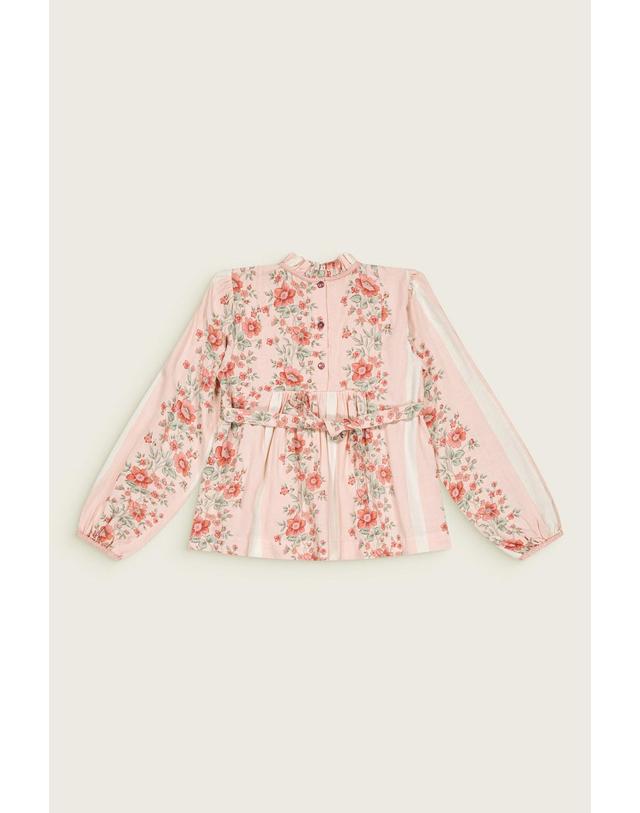 바챠 바챠 26FW 아동 블라우스 Blouse&Short dress AW26LEONT-DOUCDHIVPR 착용컷