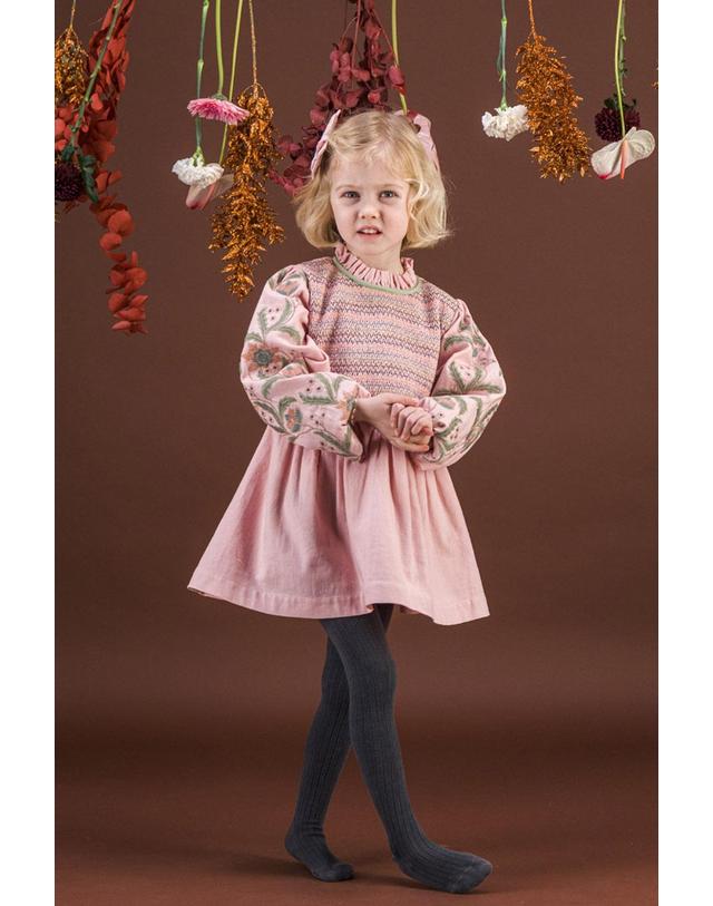바챠 바챠 26FW 아동 블라우스 Blouse&Short dress AW26SONG-PINK 착용컷