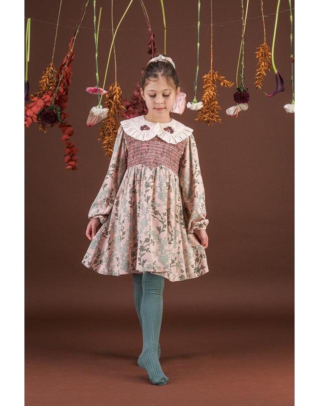 바챠 바챠 26FW 아동 원피스 Robe dress AW26AIMEE-SOUFGIVPR 착용컷