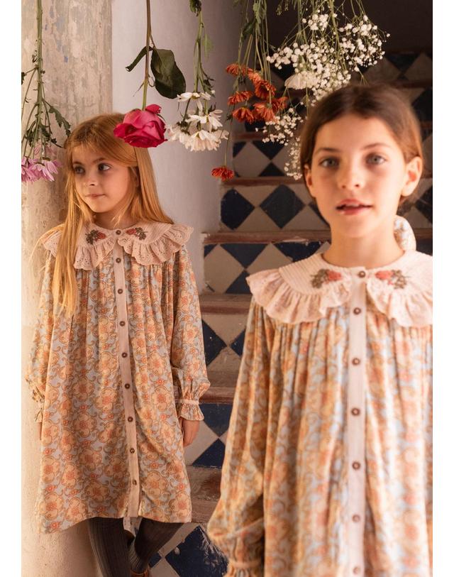 바챠 바챠 26FW 아동 원피스 Robe dress AW26OLYMP-REVDHIVPR 착용컷